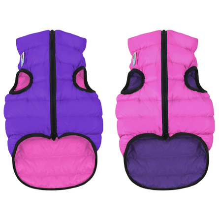 Collar AiryVest Курточка двухсторонняя для собак, розово-фиолетовая – интернет-магазин Ле’Муррр