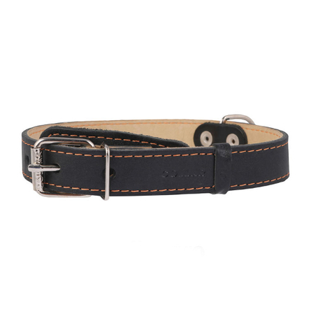 Collar Ошейник для собак двойной, ширина 3,5 см, длина 48-63 см, черный – интернет-магазин Ле’Муррр